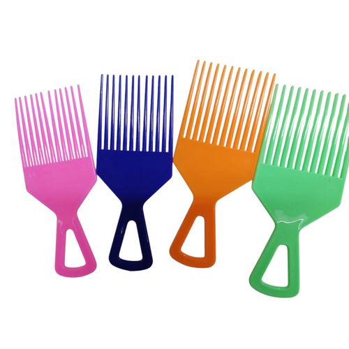 Afro Hair Wide Hair Pick, Plastic Afro Combs