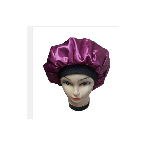 Satin Headscarf Hat Sleeping Bonnet Curly Hair Wrap Silk Cap Fashion Wide Soft Elastic Springy Band Head Scarf Headwear Pure Color Night Sleep Hat Sleeping Bonet Nightcap Head Cover