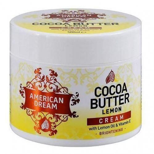American Dream Cocoa Butter Lemon Brightening Cream-500ml.