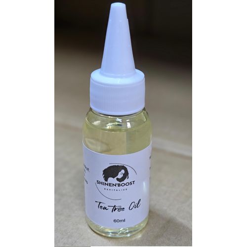 SHINEN'BOOST Revitalize Tea Tree Oil 100% Pure for Treating Dandruff, Hairloss, Dry scalp and Improving Overall Scalp Health -60ml