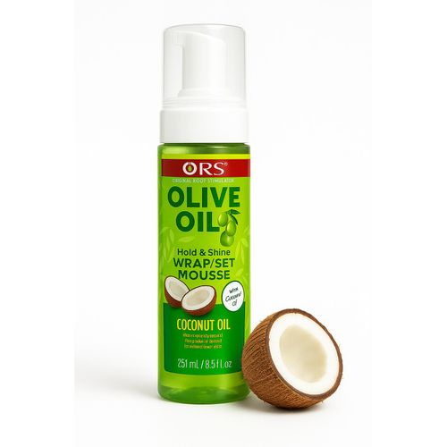 Ors Olive Oil Wrap/Set Mousse β Hold & Shine with Coconut Oil (251ml)