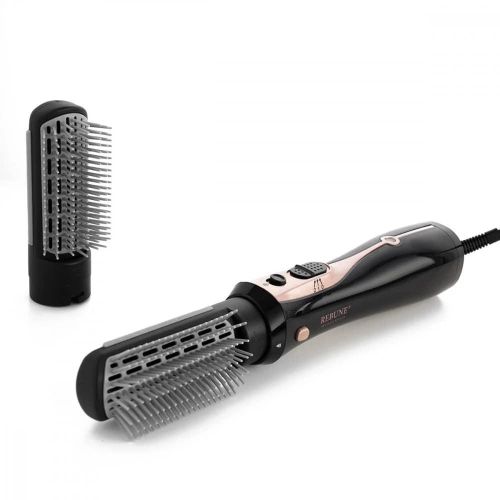 Rebune RE-2078-2 Hair Styler With 2 Brushes, 2 Heat Levels And Cool Air, 1200 Watts - Black (2YRs WRTY)