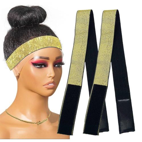 Lace melting Band 2pcs with double sided With Velcro, Melting band