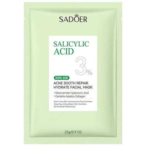SADOER Salicylic Acid Acne Removal Facial Mask Sheet Moisturizing Nourishing