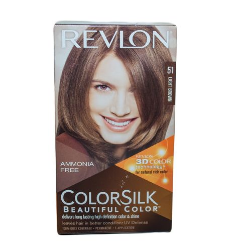 Revlon Coloursilk Beautiful Colour - 51 Light Brown- 130ml