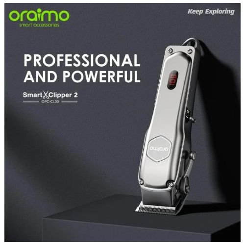 Oraimo SmartClipper 2 Professional Cordless Hair Clipper β 150-Minute Runtime, Stainless Steel Blades (Ref: OPC-CL30)