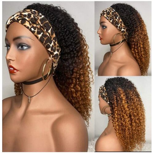 Soft Brazilian Curly Headband Wig + Free Gift