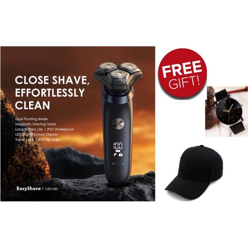 Oraimo SMOOTHER EASY SHAVER//FREE CAP//WATCH