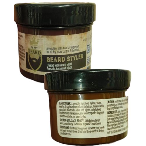 By My Beard Versatile , Light-Hold Styling Cream, For All Day Beard Control & Definition nk