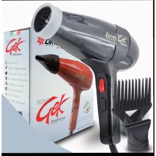Zeriotti Zerriot-3800W Professional Blow Dryer Gek Edition – Fast Drying, Heat Control & Salon-Quality Styling for All Hair Types