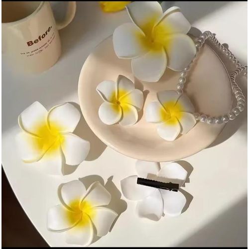Plumeria Flower Hair Clip