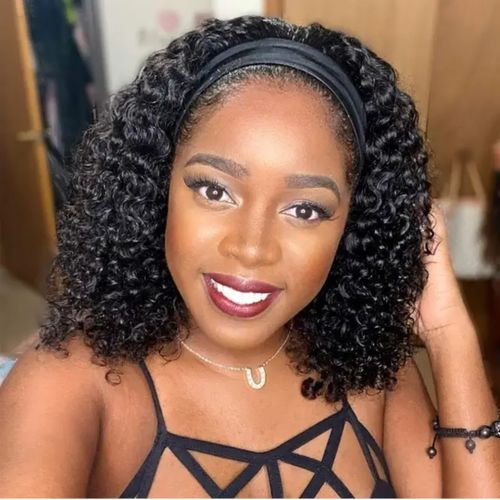 Soft Synthetic Curly Headband Wig +Free Gift Inside!
