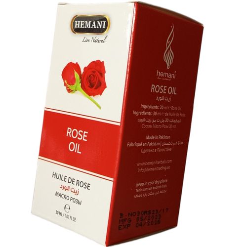 Hemani ROSE ESSENTIAL OIL Skin Moisturizer Softener Smoother Hair Lustre Healthy Scalp AROMATHERAPY pp