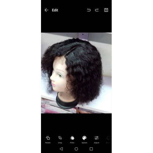 14 inch Water Wave women Wigs Synthetic Curly Hair wig