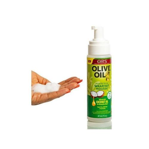 Ors Olive Oil Wrap/Set Mousse β Lightweight Styling Foam For Wraps, Curls & Frizz Control
