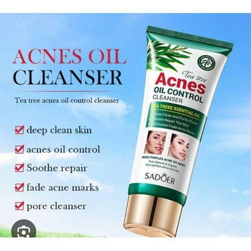SADOER Tea Tree Acne Remover & Oil Control Cleanser - Deep Cleansing Face Wash for Oily & Acne-Prone Skin