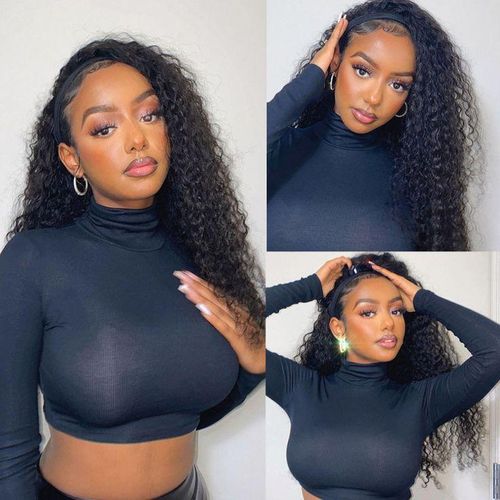 Long Curly Synthetic Headband Wig