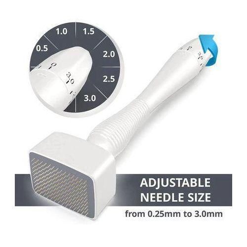 Drs Derma Stamp Adjustable to preferred Microneedles length for Skin Care ,Beard Growth ,Scalp Hair Regrowth Acne & Scars removal & stretch marks IDEAL substitute for dermaroller