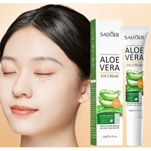 SADOER Aloe Vera Firming Eye Cream for Dark Circles and Puffy Eyes