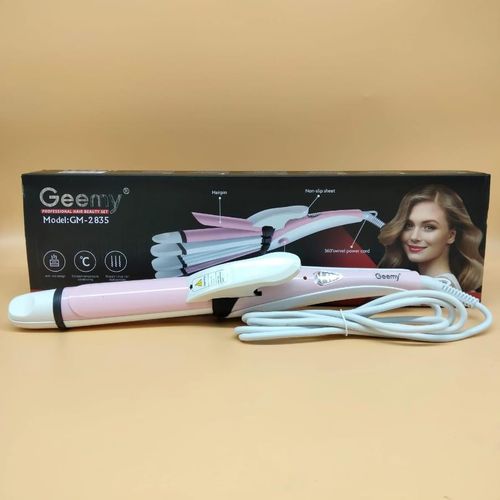 Geemy Hot selling 4 in 1 flat iron professional hair beauty set-straight,curl,wave and ringlets