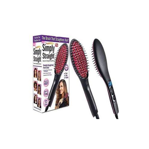 Simply Straight Temperature Control Hair Straightening Brush