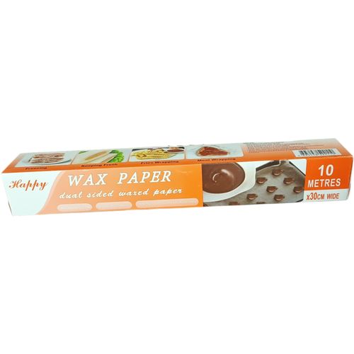 Happy DUAL SIDED WAXED PAPER Microwave Safe Protects Surfaces Perfect For Food Prep & Storage FREEZING KEEPING FRESH FRIES WRAPPING MEAT WRAPPING