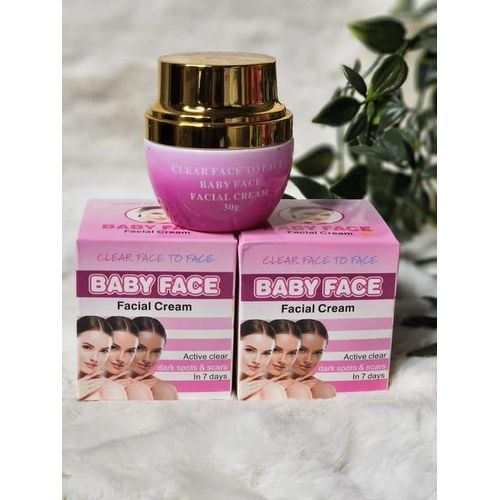 Baby Face (NEW ORIGINAL) Facial Cream 30g – Dark Spot Remover & Scar Treatment