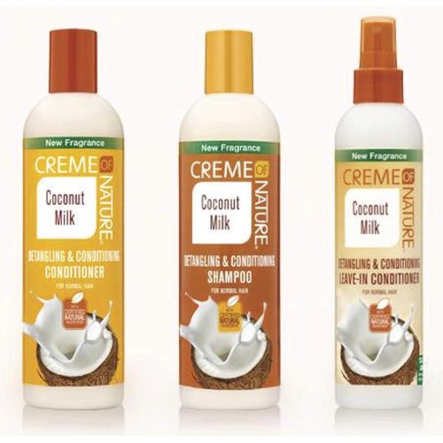 Creme Of Nature detangling & conditioning shampoo+detangling & conditioning leave in + detangling & conditioning conditioner
