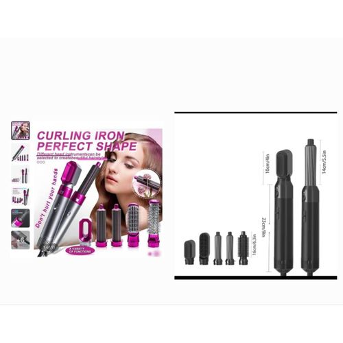 Electric 5in1 Hot Air Styler for Home Hair Styling or Salon Styling