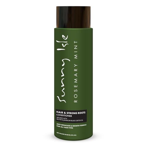 Sunny Isle Rosemary Mint Hair & Strong Roots Conditioner Anti-Breakage & Growth Formula Infused with Biotin & Jamaican Black Castor Oil