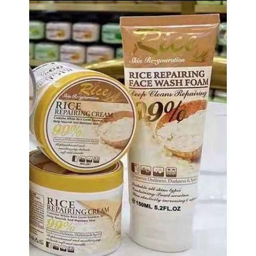 Fruit Of The Wokali Rice Face Wash Foam + Repairing Cream