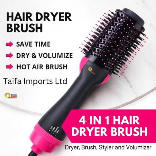 IONIC HAIR DRYER HAIR STRAIGHTENER HOT AIR BRUSH & VOLUMIZER - Effortless Hair Styling in Minutes