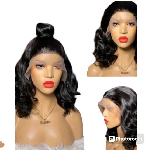 Frontal t-part Semi human wig