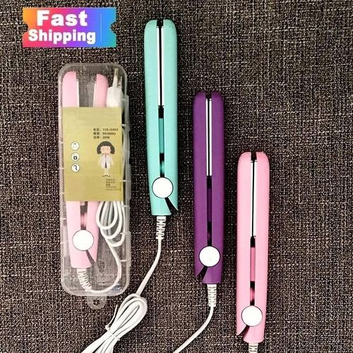 New Hair Straightener Flat Iron Hair Curler Portable Electric Hair Straightener Hair Curler Flat Iron Styling Tools