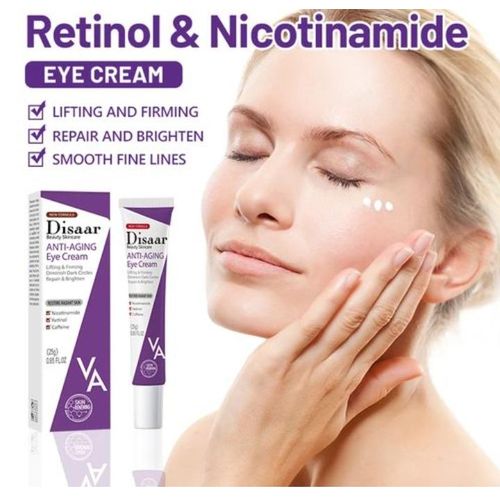 Disaar Retinol And Nicotinamide Firming Eye Cream for Dark Circles and Puffy Eyes