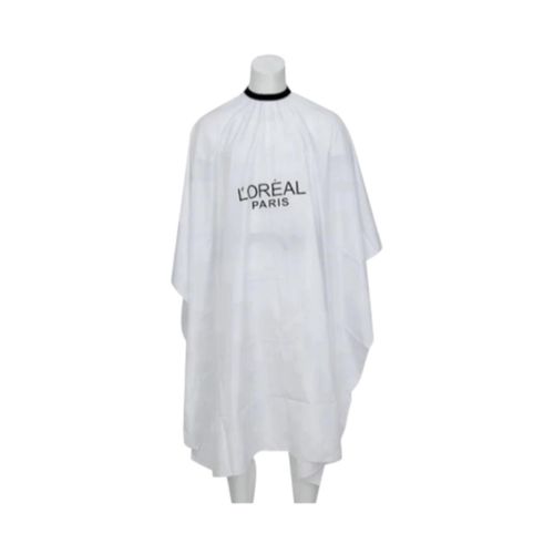L'Oreal Paris printed Salon Hairdressing Cape Barber Gown White