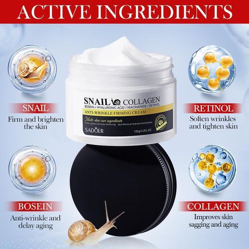 Collagen (ORIGINAL NEW)120g Snail Anti-Wrinkle Firming Cream Deep Moisturizing Firming Moisturizing Skin Cream