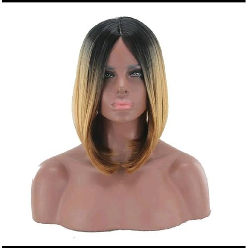 Premium Ombre Women Short Bob Straight Synthetic Hair Wig