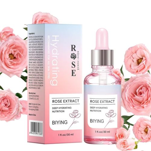 MOOYAM BIYING NATURAL ORGANIC ROSE FACIAL SERUM FACE SERUM HYDRATING NUTRITION SKIN CARE SPRAY FACE SERUM FOR FACE ANTI-AGING SKIN REVITALIZER HYDRATES AND NOURISHES THE SKIN