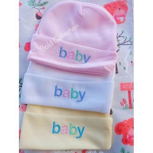 3PCs Cutest Quality Newborn Cotton Baby Caps