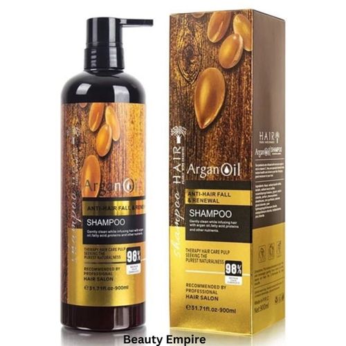 Morrocan Argan Protein Queen Moroccan Argan Oil (SHAMPOO), Sulfate Free, Perfect For Damaged, Dry, Curly, Frizzy Hair - Thickening Formula For Fine/Thin Hair, Safe Keratin Treated Hair 900ml