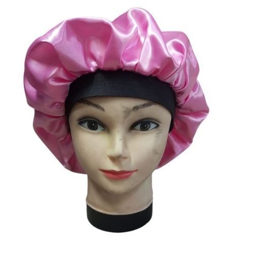 56 fashion Satin Pink Headscarf Hat Sleeping Bonnet Curly Hair Wrap Silk CapFashionWide Soft Elastic Springy Band Head Scarf Headwear Pure Color Night Sleep Hat Sleeping Bonet Nightcap Head Cover