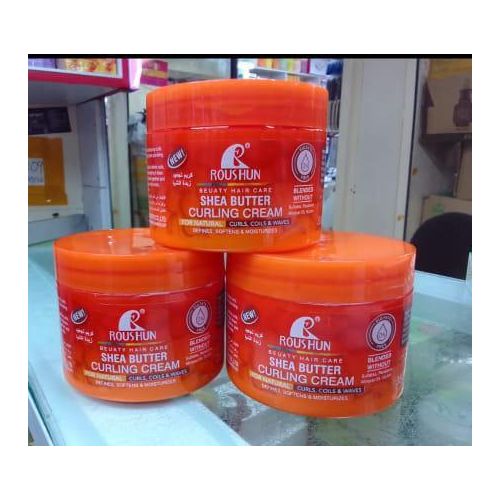 Roushun 1pc Shea Butter Coconut Curling Cream - 350ML