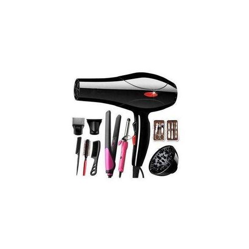 Canye Blow dry hair dryer black with accessories comb and flat iron full set