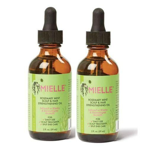 Mielle Rosemary Mint Scalp & Hair Strengthening Oil- 2pcs.