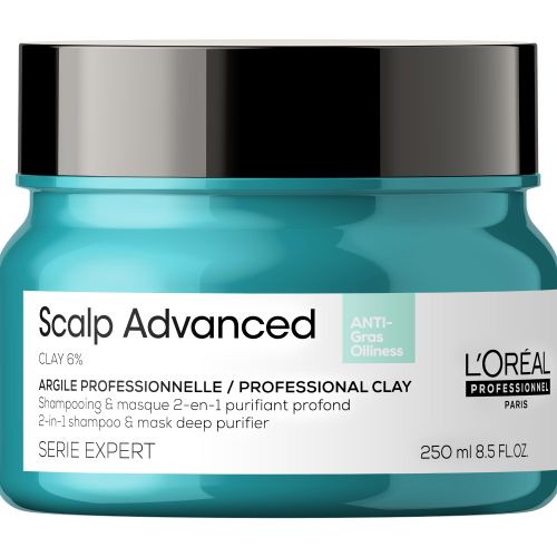 L'Oréal professionnel Paris Scalp Advanced Hair Mask - Removes Oiliness and Build Up on Scalps 250ml