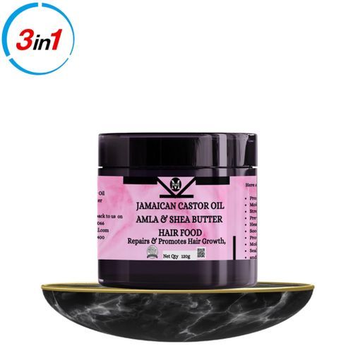 Mekis Jamaican Black Castor Oil ,Amla Oil & Shea Butter Hair Food-For Hair Growth