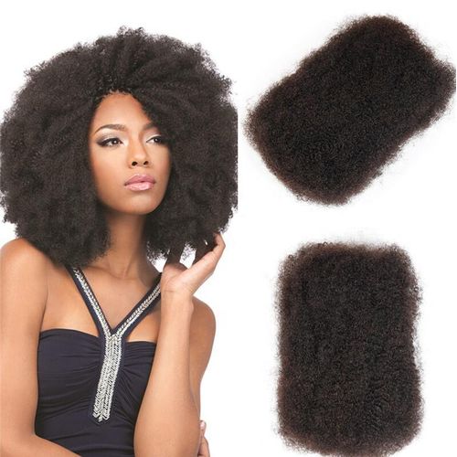 Fashion Idol M AFRO KINKY 18" STYLE ICON Afro Kinky Hair Bundle Human Nature color M2 Human Extension 65 G In A Pack Hair Extension For Women