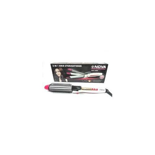 Nova 3 in 1 NHC 2088 Professional Hair Straightener For Women With Ceramic Plate Hair Straightener And Curler