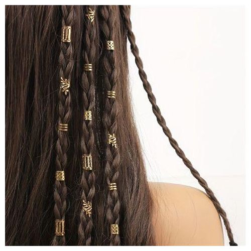 Boho style personalized metal opening hair ring French hair buckle fashion braided jewelry hairpin wig accessories